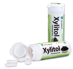 Жевательная резинка Miradent Xylitol, со вкусом зеленого чая цена и информация | Зубные щетки, пасты | 220.lv