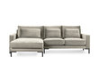 Stūra dīvāns Interieurs86 Seine, smilškrāsas/melns cena un informācija | Stūra dīvāni | 220.lv