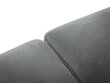 Stūra dīvāns Interieurs86 Seine, gaiši pelēks/melns cena un informācija | Stūra dīvāni | 220.lv
