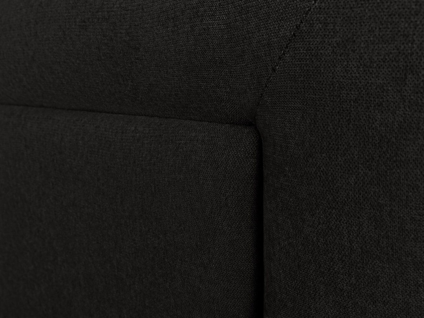 Gultas galvgalis Mazzini Sofas Ancona 180 cm, melns cena un informācija | Gultas | 220.lv