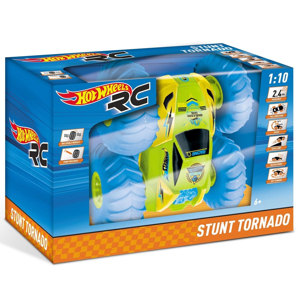 Radiovadāmā mašīna Hot Wheels Stunt Tornado SCX6 R/C 1:10, 63441 cena un informācija | Rotaļlietas zēniem | 220.lv