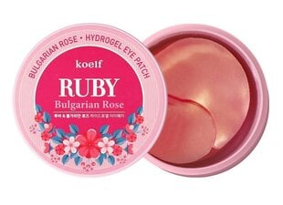 Hidroželejas acu spilventiņi Petitfee Ruby & Bulgarian Rose 60 gab. cena un informācija | Sejas maskas, acu maskas | 220.lv