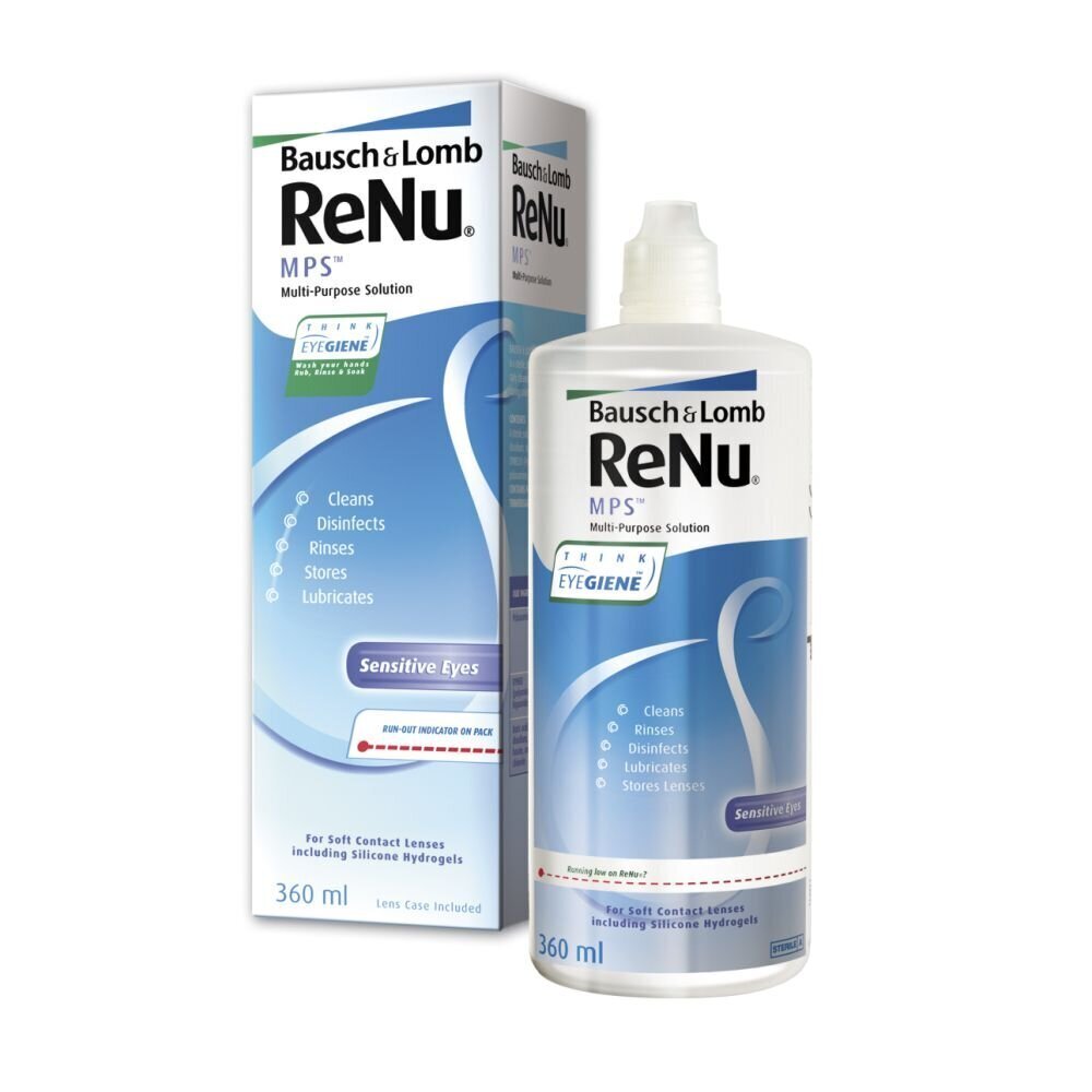 Bausch+Lomb ReNu MPS 360 ml kontaktlēcu kopšanas šķidrums cena un informācija | Kontaktlēcu šķidrumi | 220.lv