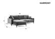 Stūra dīvāns Kooko Home Harmony, tumši zaļš cena un informācija | Stūra dīvāni | 220.lv