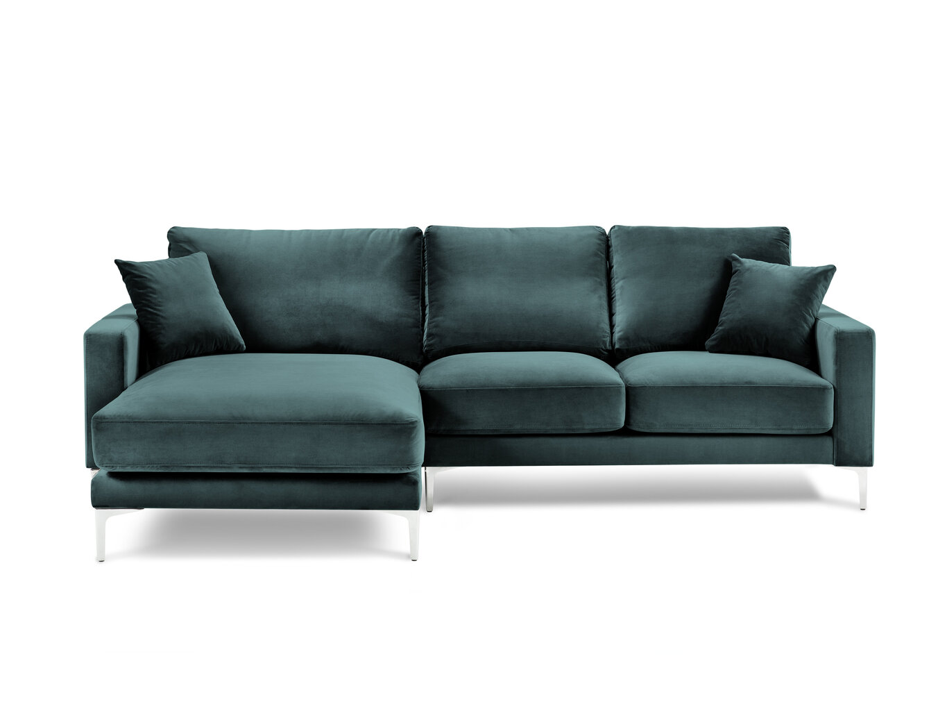 Stūra dīvāns Kooko Home Lyrique, zaļš cena un informācija | Stūra dīvāni | 220.lv