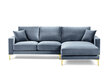 Stūra dīvāns Kooko Home Poeme, gaiši zils cena un informācija | Stūra dīvāni | 220.lv