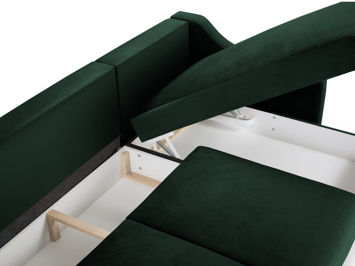Universāls stūra dīvāns Mazzini Sofas Pansy, tumši zaļš cena un informācija | Stūra dīvāni | 220.lv