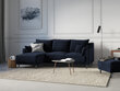 Universāls stūra dīvāns Mazzini Sofas Pansy, tumši zils cena un informācija | Stūra dīvāni | 220.lv