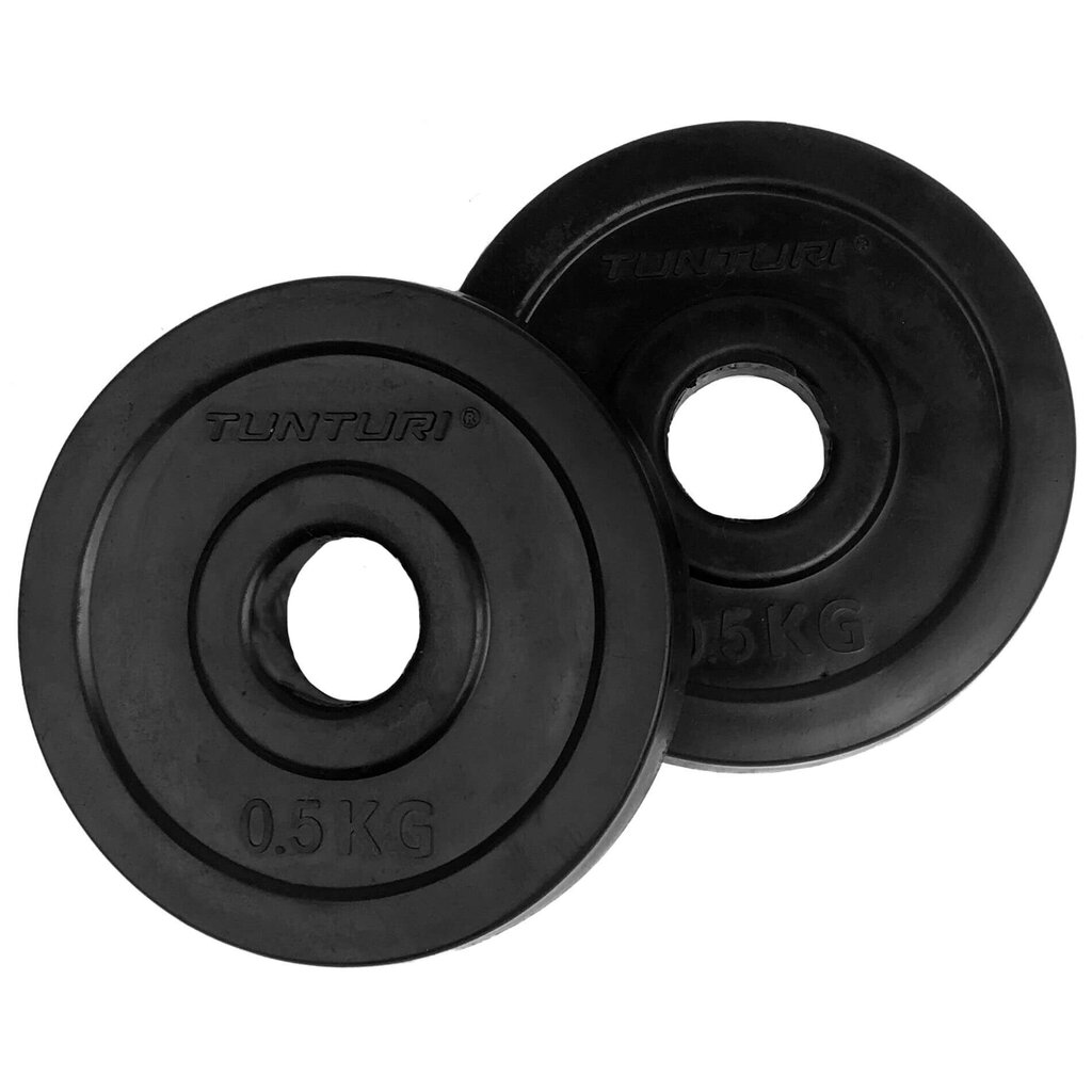 Disku svari Tunturi Rubber, 30 mm цена и информация | Svari, hanteles, stieņi | 220.lv