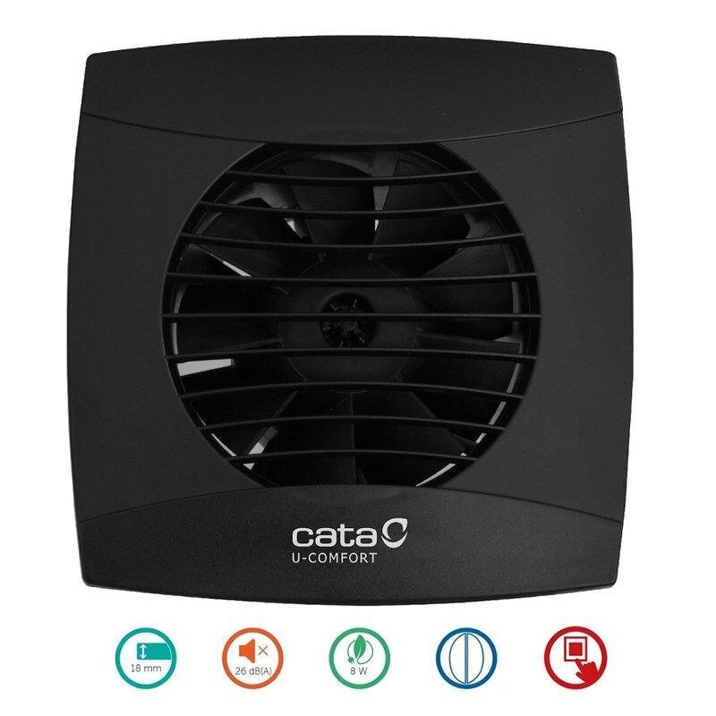 Cata UC-10 STD black cena un informācija | Ventilatori vannas istabai | 220.lv