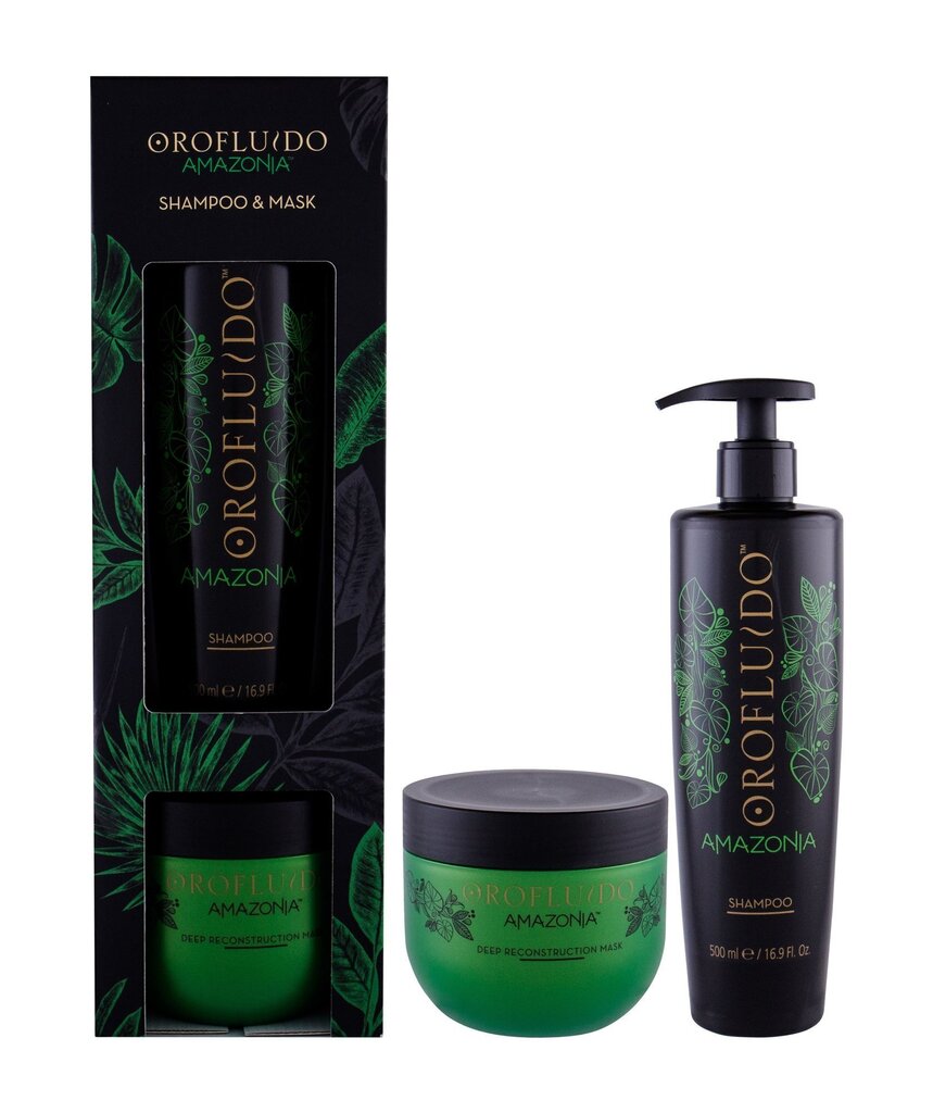 Komplekts Orofluido Original Duo Pac: matu atjaunojošs un apjomu piešķirošs šampūns 500 ml un matu maska 500 ml cena un informācija | Šampūni | 220.lv