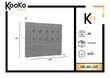 Gultas galvgalis Kooko Home Mi 160 cm, zils cena un informācija | Gultas | 220.lv