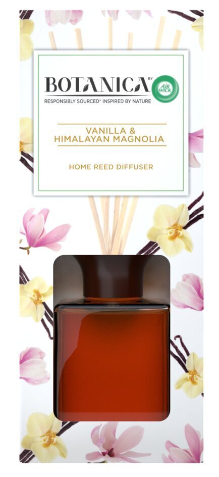 Botanica mājas parfimērijas nūjiņas, vaniļas un Himalaju magnolijas smarža, 80 ml cena un informācija | Mājas aromāti | 220.lv