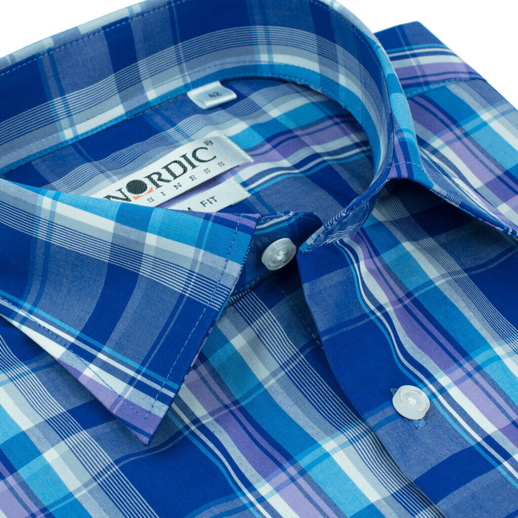 Vīriešu krekls NORDIC, pieguļošs siluets - Ar īsām piedurknēm цена и информация | Vīriešu krekli | 220.lv