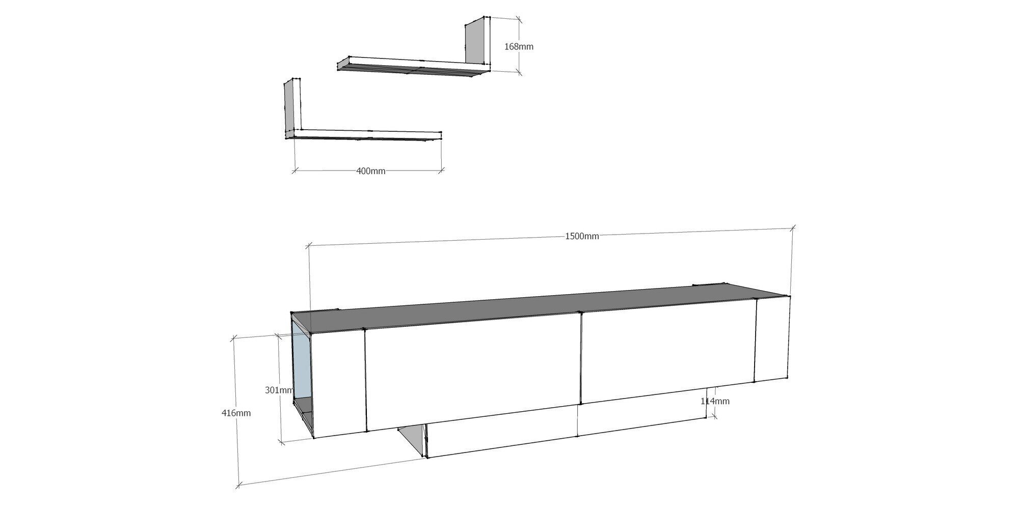 Sekcija Kalune Design Matera, brūna/balta цена и информация | Sekcijas | 220.lv