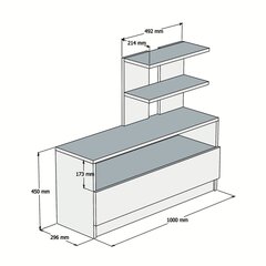 Шкафчик для обуви Kalune Design Airy, коричневый цена и информация | Полки для обуви, банкетки | 220.lv