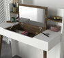 Kosmētikas galdiņš ar spoguli Kalune Design Retro, brūns/balts цена и информация | Kosmētikas galdiņi | 220.lv