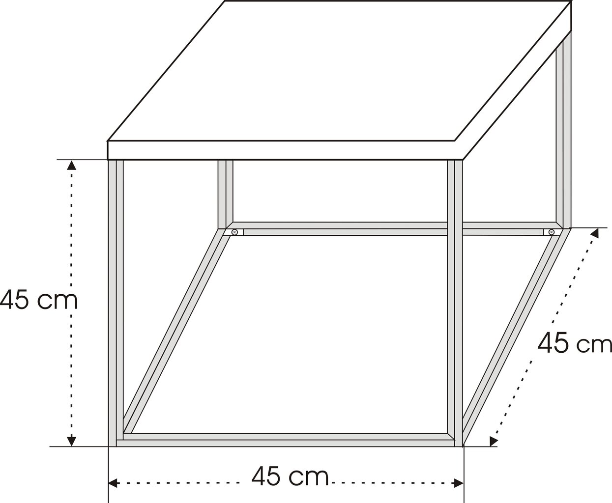 Galdiņš Kalune Design Atlantis, brūns/melns cena un informācija | Žurnālgaldiņi | 220.lv