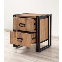 Ночной столик Kalune Design Cosmo Komodin, коричневый/черный цена и информация | Прикроватные тумбочки | 220.lv