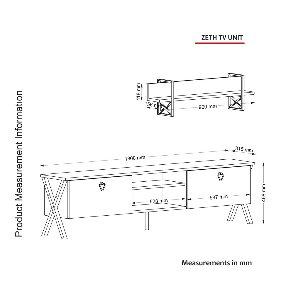 Sekcija Kalune Design Zath, brūna/melna cena un informācija | Sekcijas | 220.lv