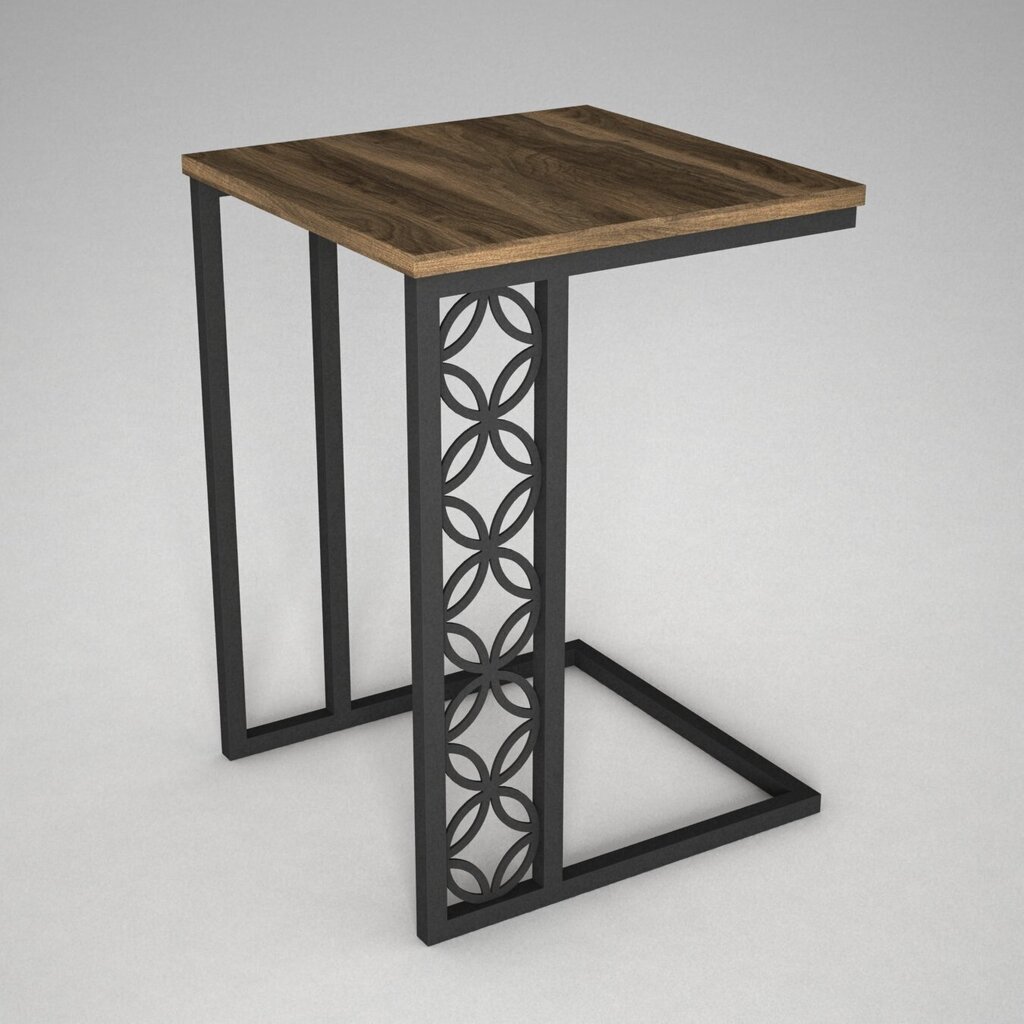 3-u kafijas galdiņu komplekts Kalune Design Klark, brūns/melns цена и информация | Žurnālgaldiņi | 220.lv