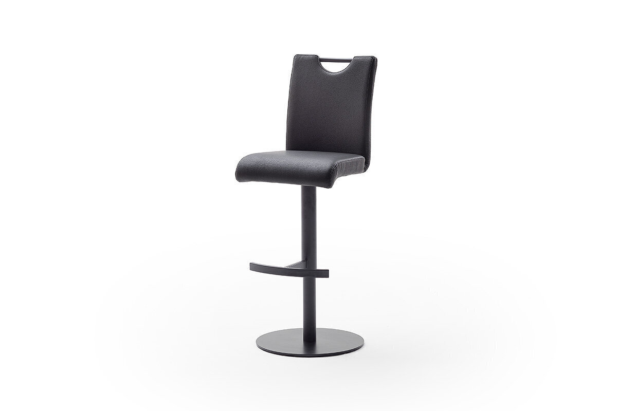 Bāra krēsls MC Akcent Alesi, melnas krāsas cena un informācija | Virtuves un ēdamistabas krēsli | 220.lv