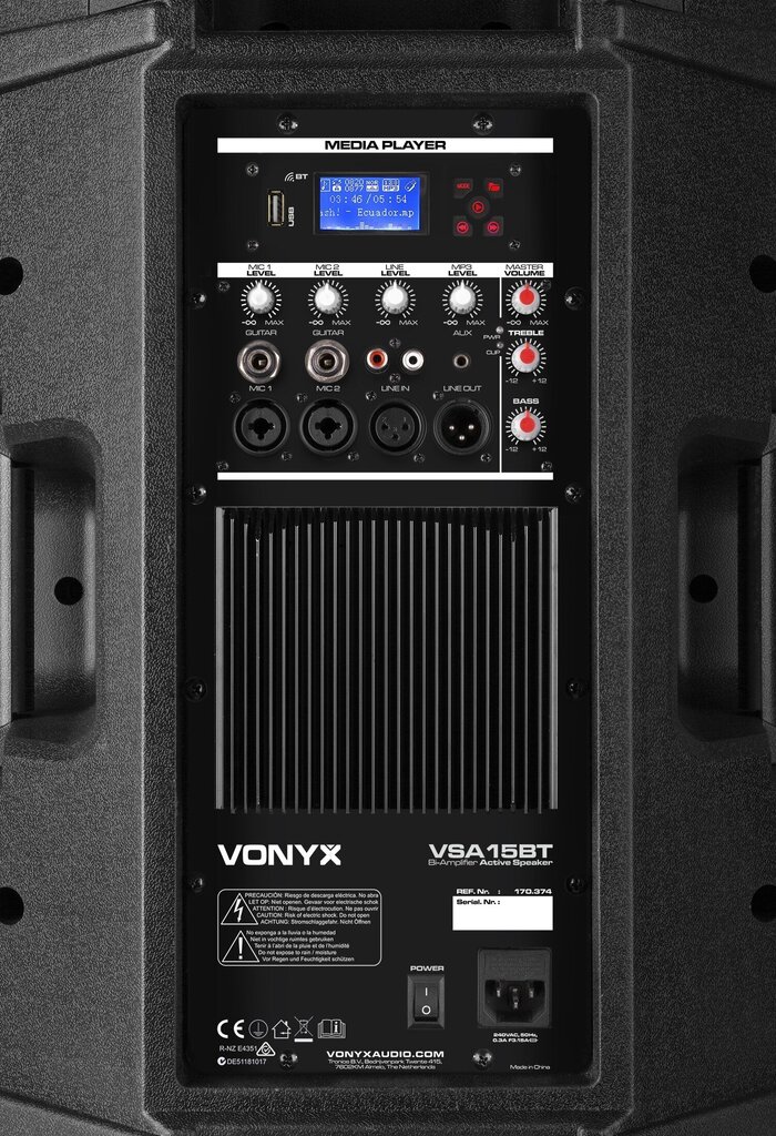 Vonyx VSA15BT цена и информация | Skaļruņi | 220.lv