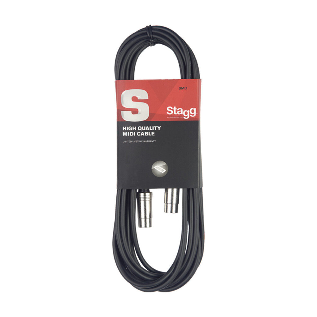 MIDI kabelis Stagg SMD2, 2m cena un informācija | Kabeļi un vadi | 220.lv