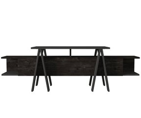 TV galdiņš Kalune Design Aspero, melns/pelēks cena un informācija | TV galdiņi | 220.lv