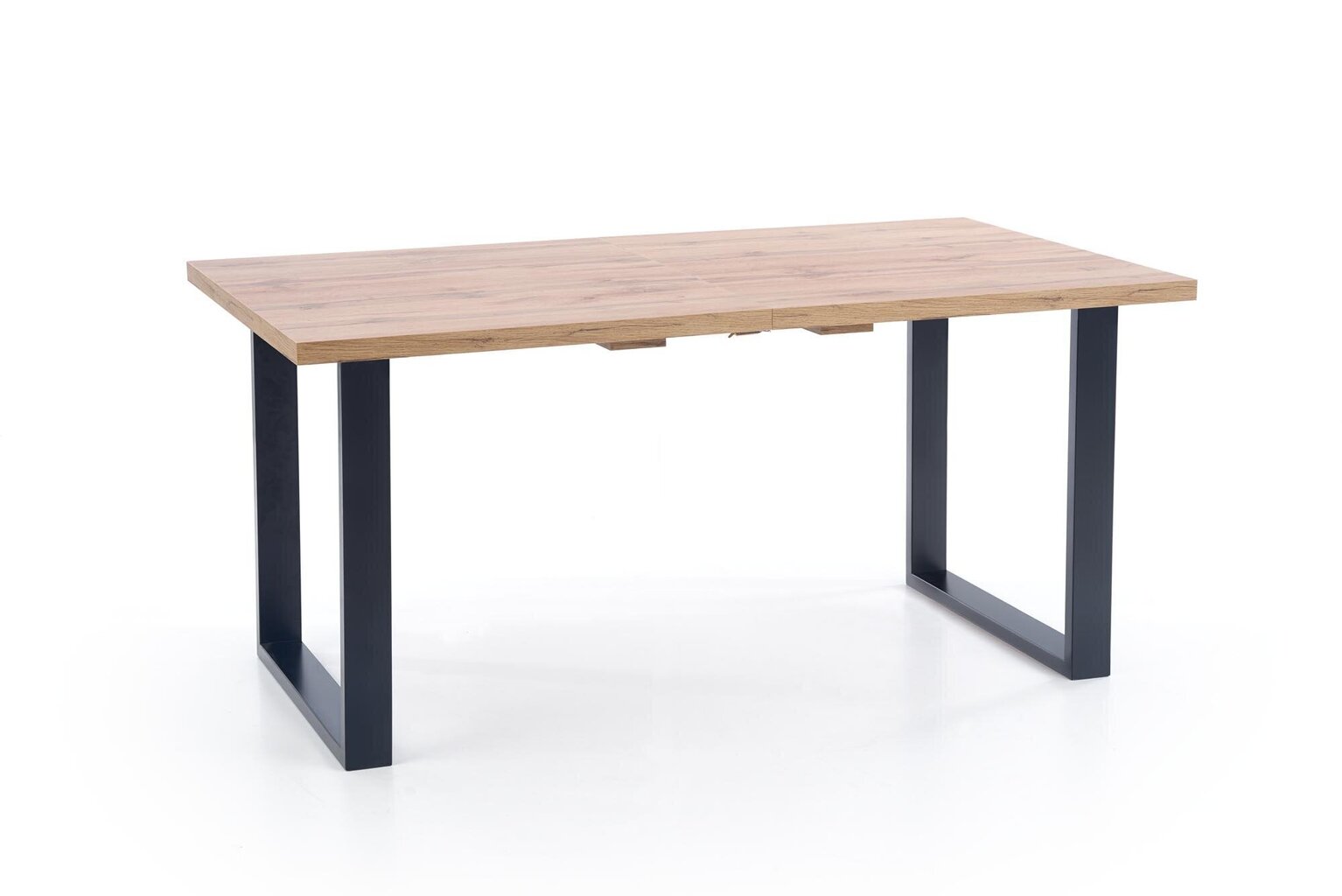 Paplašināms pusdienu galds Halmar Venom 185 cm, brūns/melns cena un informācija | Virtuves galdi, ēdamgaldi | 220.lv