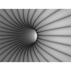 Fototapetes - 3D pelēks tunelis цена и информация | Фотообои | 220.lv