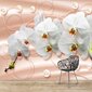 Fototapetes - Orhidejas uz pasteļa fona cena un informācija | Fototapetes | 220.lv