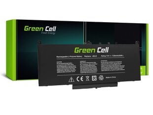 Bateria Green Cell J60J5 do Dell Latitude E7270 E7470 цена и информация | Аккумуляторы для ноутбуков	 | 220.lv