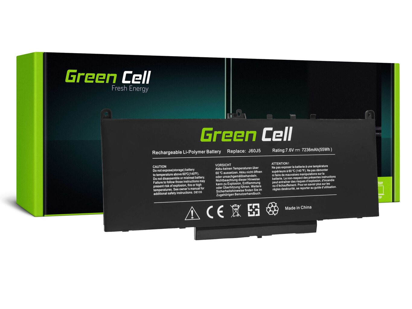 Bateria Green Cell J60J5 do Dell Latitude E7270 E7470 цена и информация | Akumulatori portatīvajiem datoriem | 220.lv