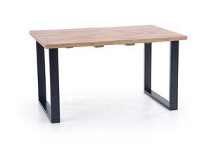 Paplašināms pusdienu galds Halmar Venom 210 cm, brūns/melns cena un informācija | Virtuves galdi, ēdamgaldi | 220.lv