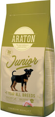 ARATON Dog Junior barība jauniem suņiem, 15kg cena un informācija | Sausā barība suņiem | 220.lv