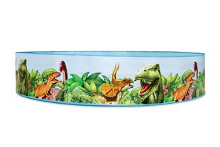 Balstu baseins bērniem Bestway Dinosaur Fill 'N Fun, 244x46cm, bez filtra cena un informācija | Baseini | 220.lv
