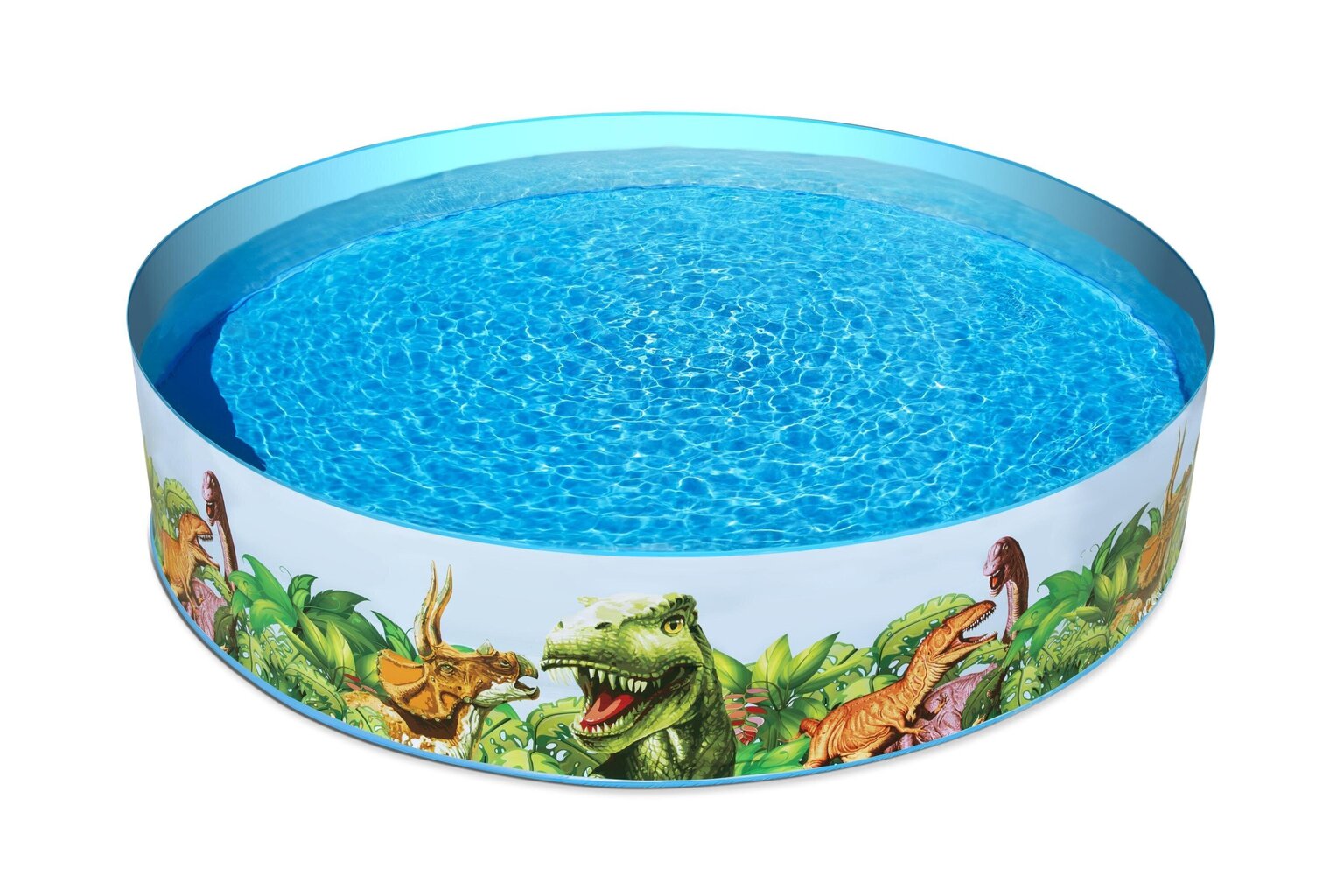 Balstu baseins bērniem Bestway Dinosaur Fill 'N Fun, 244x46cm, bez filtra cena un informācija | Baseini | 220.lv