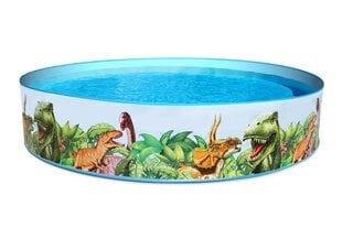 Balstu baseins bērniem Bestway Dinosaur Fill 'N Fun, 244x46cm, bez filtra цена и информация | Бассейны | 220.lv