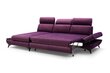 Stūra dīvāns Laski Meble Titan, violets cena un informācija | Stūra dīvāni | 220.lv