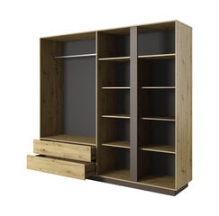 Шкаф Laski Meble Arco L, коричневый/серый цена и информация | Гардероб | 220.lv
