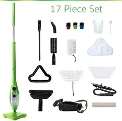 Зеленая паровая швабра H2O Mop X5 цена и информация | Пароочистители, оборудование для мытья полов | 220.lv