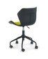 2-u biroja krēslu komplekts Halmar Matrix, melns/zaļš cena un informācija | Biroja krēsli | 220.lv
