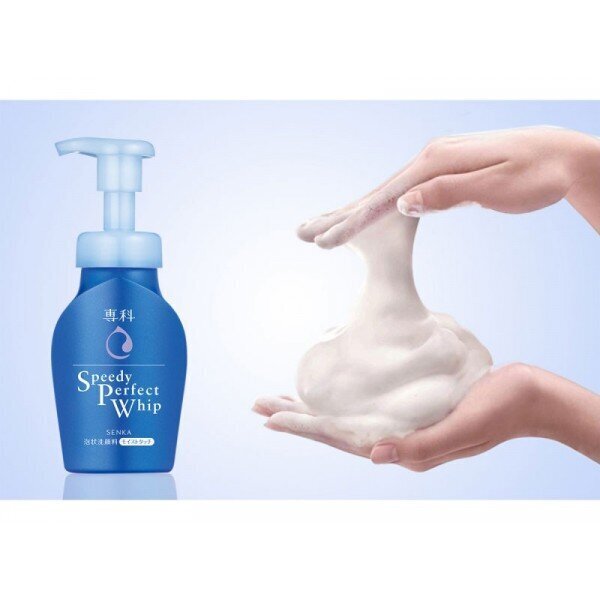 Mitrinošas putas mazgāšanai ar hialuronskābi un zīda proteīniem SHISEIDO SENKA Speedy Perfect Whip, 150 ml cena un informācija | Sejas ādas kopšana | 220.lv