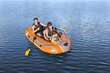 Piepūšamā laiva ar airiem un rokas pumpi Bestway Kondor 3000, oranža цена и информация | Laivas un kajaki | 220.lv