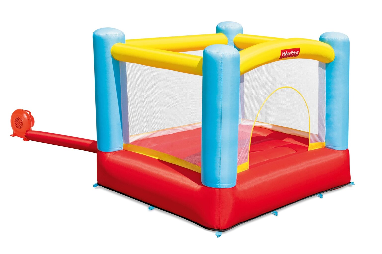 Piepūšams batuts bērniem Bestway Fisher-Price Bouncetacular, 200x170x152 cm, daudzkrāsains cena un informācija | Piepūšamās rotaļlietas un pludmales preces | 220.lv