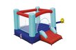 Piepūšamais batuts bērniem Bestway Up, In & Over Spring n' Slide, 250x210x152 cm, zils цена и информация | Piepūšamās rotaļlietas un pludmales preces | 220.lv