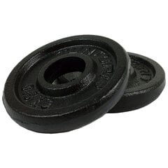 Весовые диски Tunturi Plates Black, 30 мм цена и информация | Гантели, гири, штанги | 220.lv
