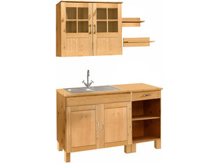 Набор мебели для кухни из 5 частей Notio Living Dennis 60, светло-коричневый цена и информация | Кухонные гарнитуры | 220.lv