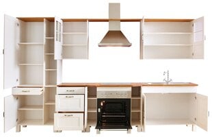 7 daļu virtuves mēbeļu komplekts Notio Living Dennis 50, gaiši brūns cena un informācija | Virtuves komplekti | 220.lv